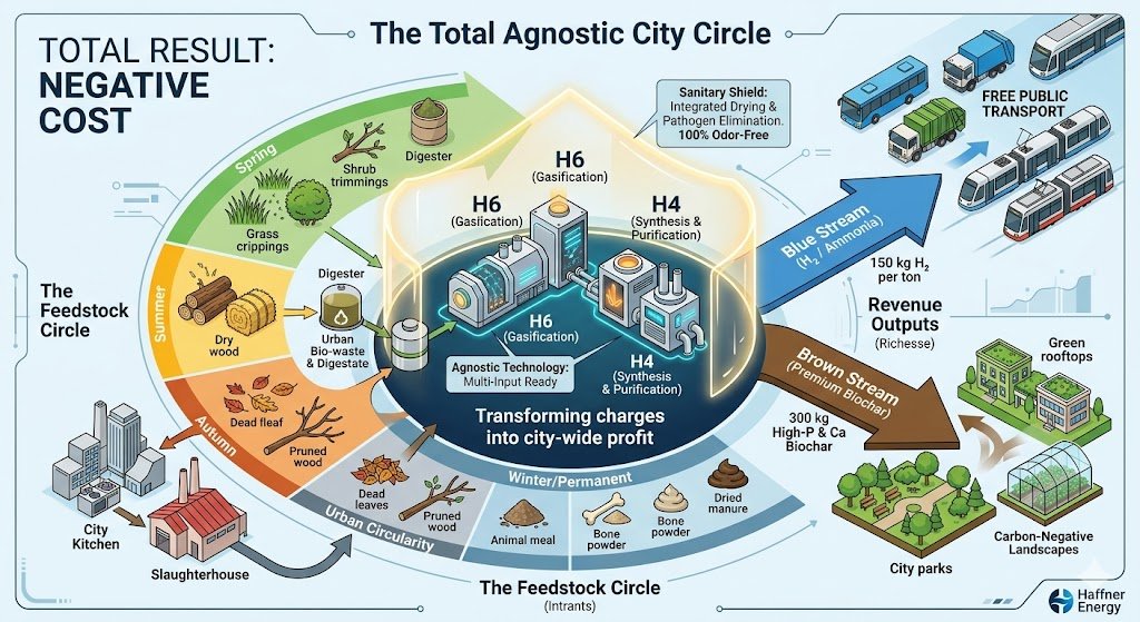 Haffner Energy — Urban biomass sources, costly to treat today, can become assets generating local revenue and green fuels.