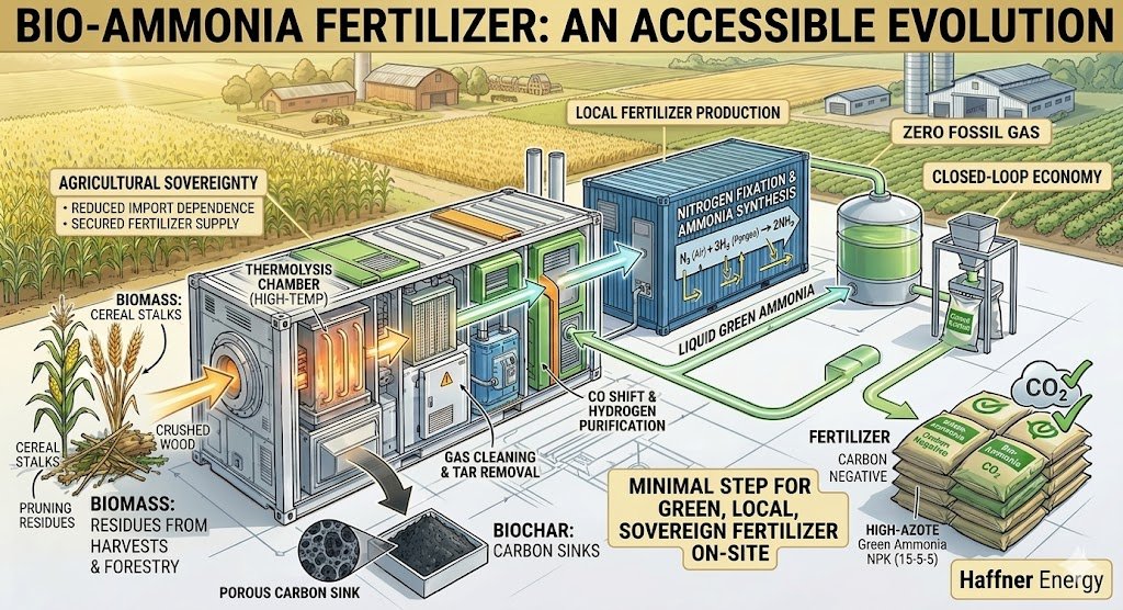Haffner Energy – transforms biomass into synthesis gas (hydrogen and carbon monoxide), convertible into ultra-pure hydrogen, green SAF, methane, methanol, ammonia and fertilizer, at competitive prices compared to fossil energy.