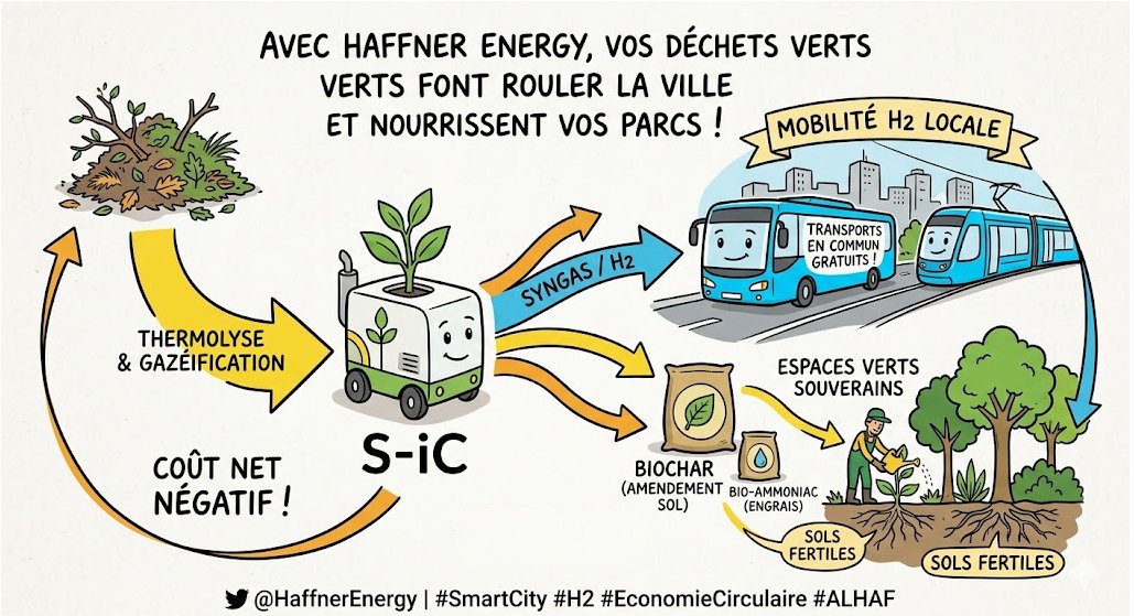 Haffner Energy — Une ville génère de nombreuses sources de biomasse. Plutôt que de les brûler à perte, ces ressources peuvent être transformées en actifs générateurs de revenus, produisant des carburants verts localement.