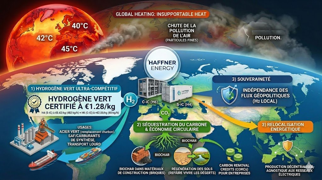Haffner Energy - Une solution énergétique verte qui décarbone à des prix inférieurs au fossile